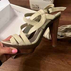 Cute also heel sandals